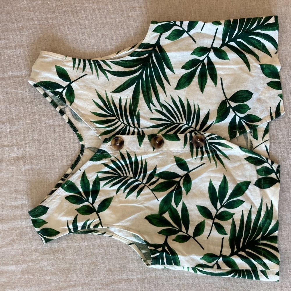 Floral Linen Top